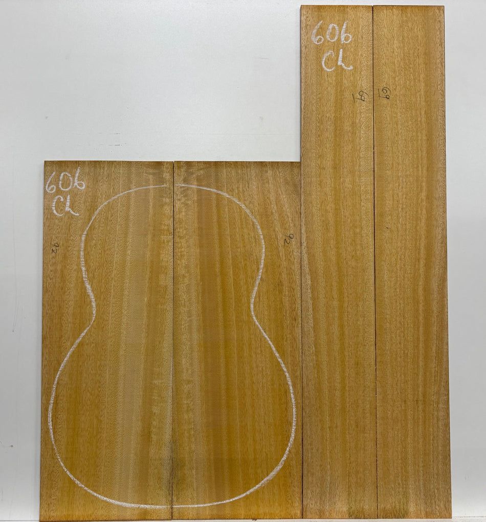 Golden Mango Classical Guitar Back and Side Set #606