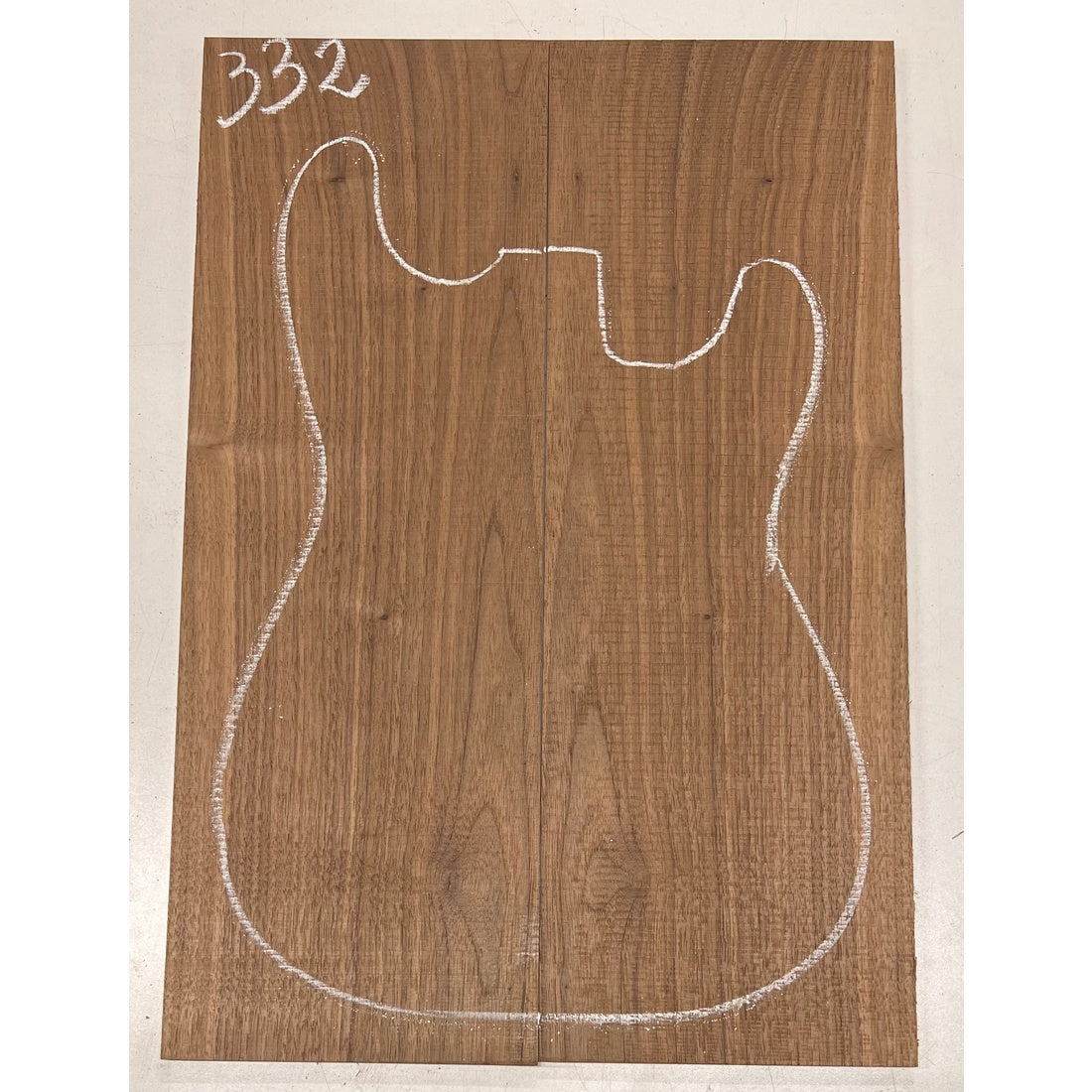 Black Walnut Bookmatched Guitar Drop Tops 21" x 7-1/4" x 1/4" #332 - Exotic Wood Zone - Buy online Across USA 