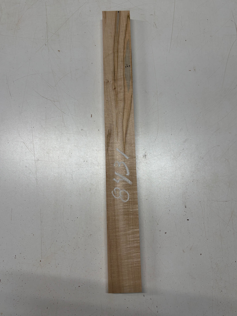 1 Piece, Ambrosia Maple Guitar Neck Blank 24"x2-1/2"x1" #8431 - Exotic Wood Zone