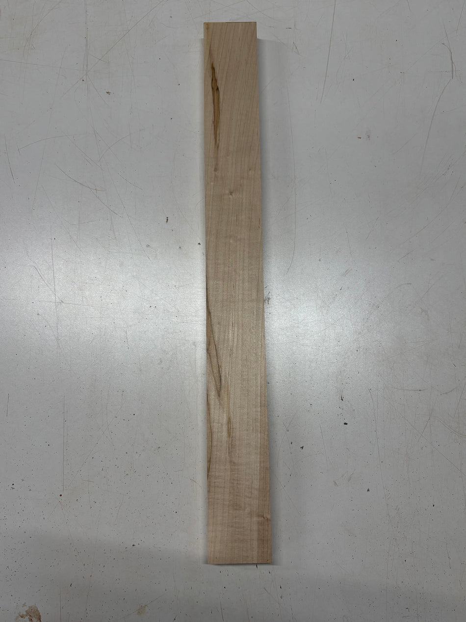 1 Piece, Ambrosia Maple Guitar Neck Blank 24"x2-1/2"x1" #8431 - Exotic Wood Zone