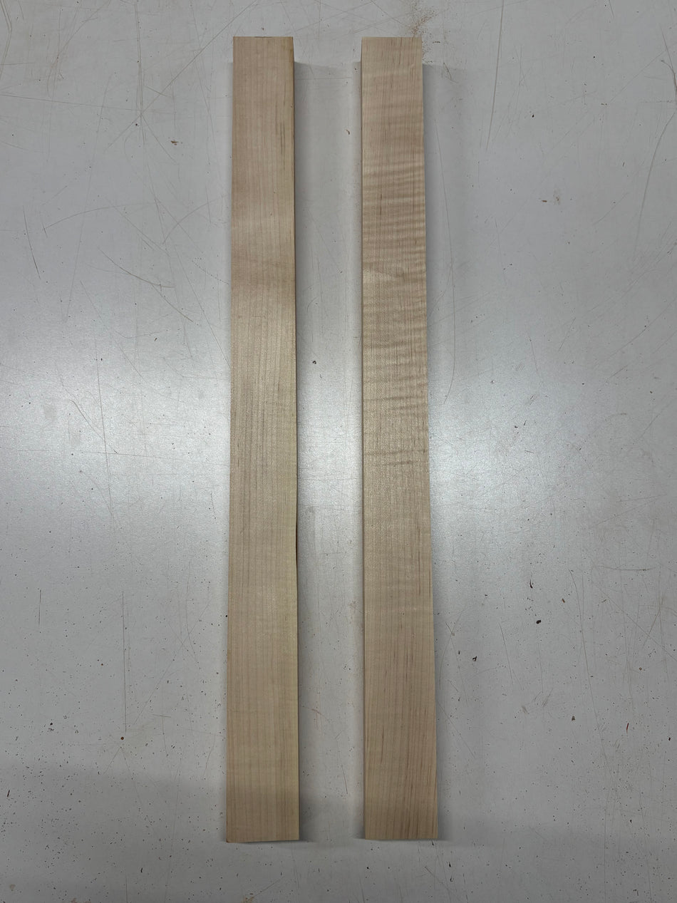 2 Pack, Hard Maple Thin Stock Lumber 24"x1-7/8"x1-1/8"#8434 - Exotic Wood Zone