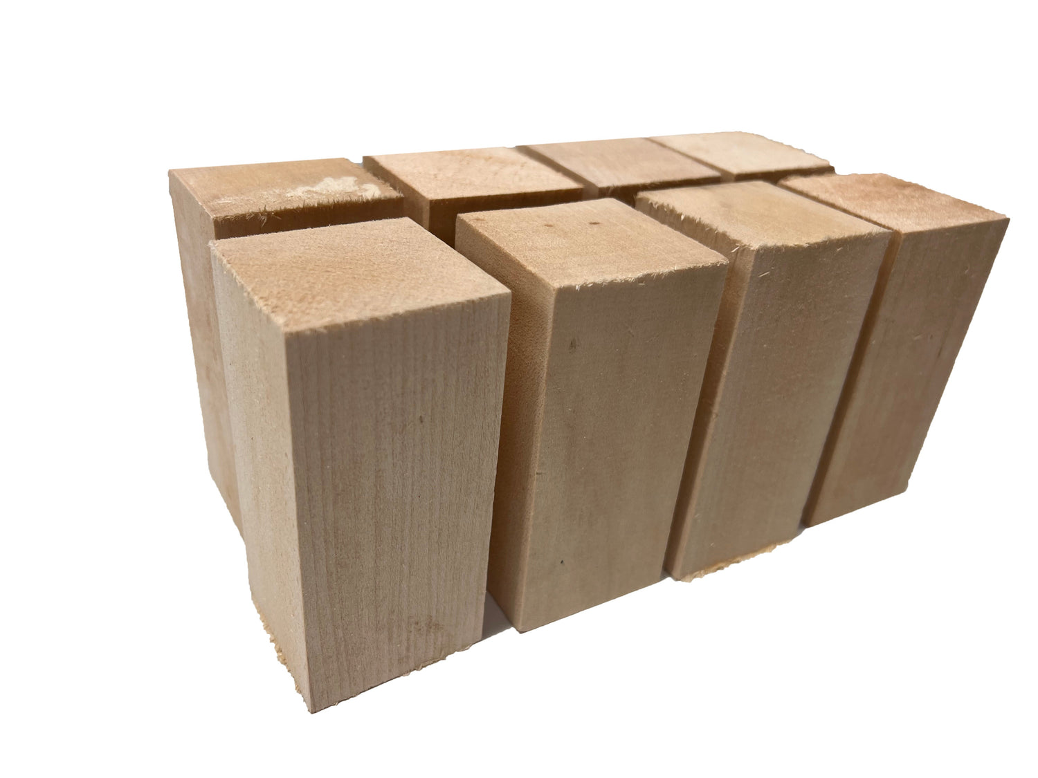 Pack Of 10, Basswood Carving Wood Blocks, Turning Blanks