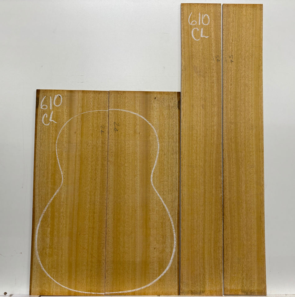 Golden Mango Classical Guitar Back and Side Set #610