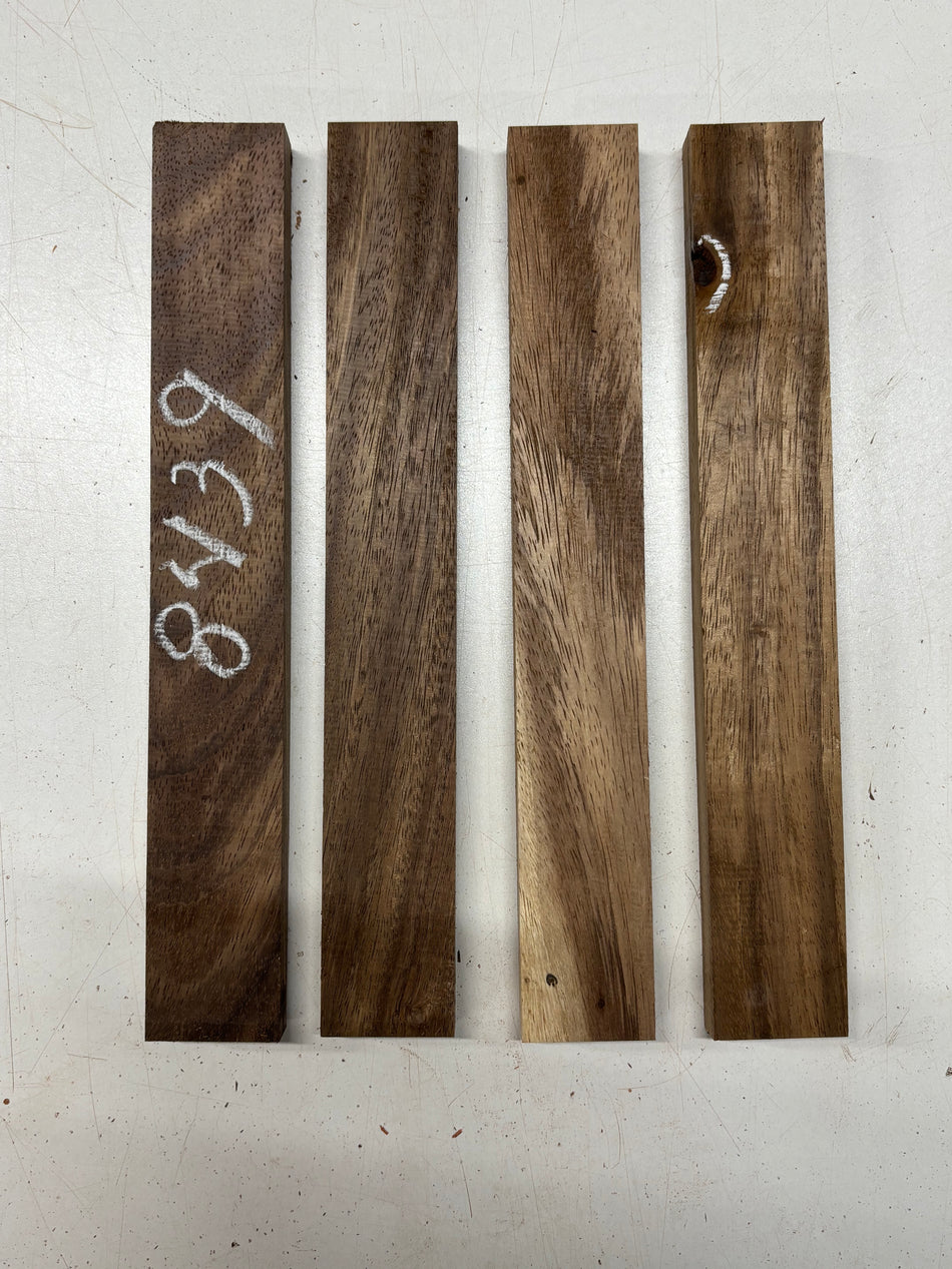 4 Pack, Indian Walnut Thin Stock Lumber 12"x1-3/4"x3/4"#8439 - Exotic Wood Zone