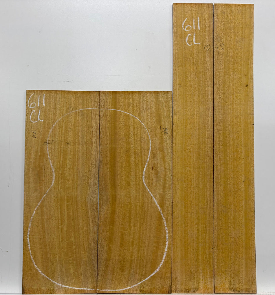 Golden Mango Classical Guitar Back and Side Set #611