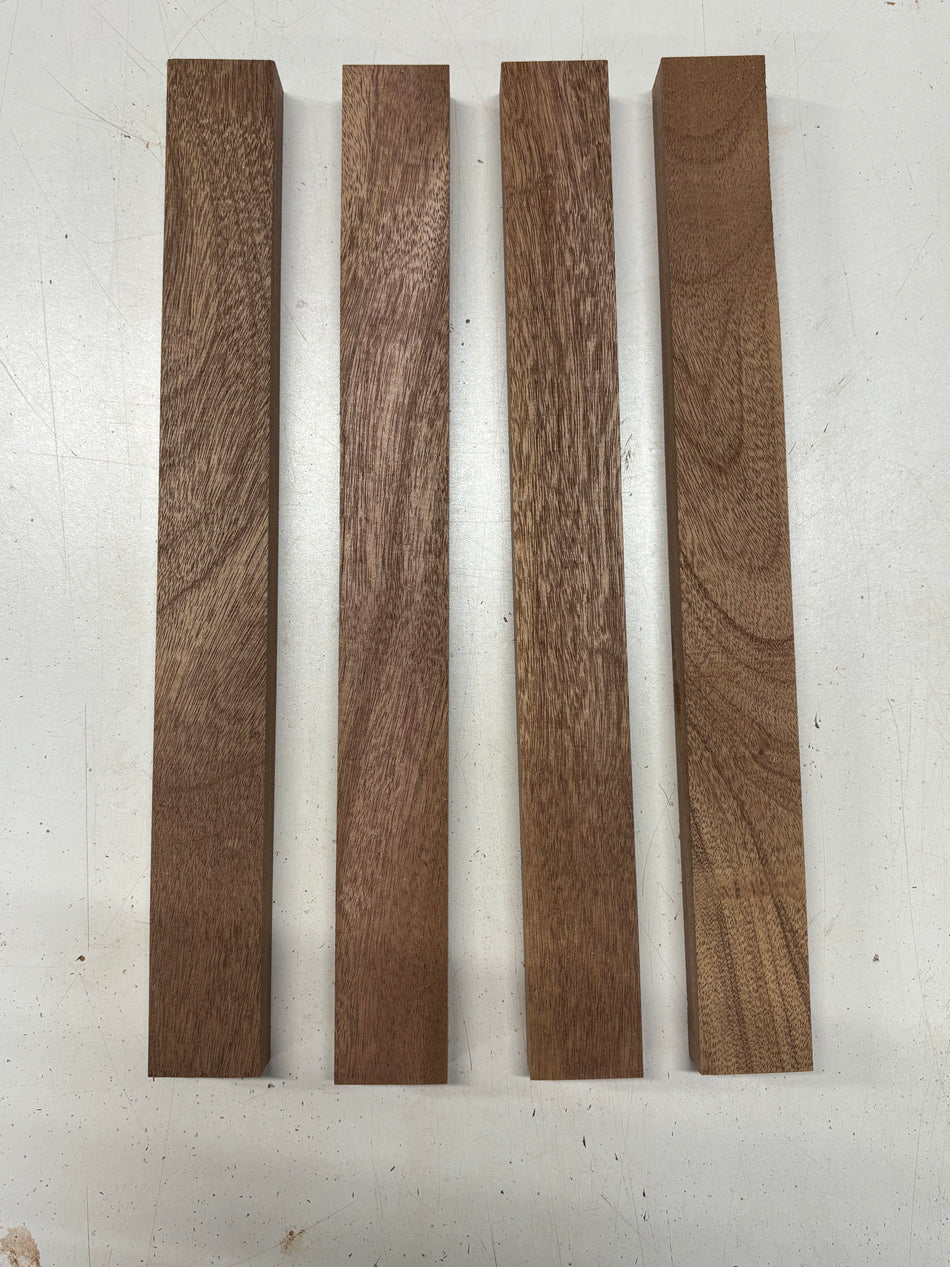 4 Pack, African Mahogany Thin Stock Lumber 16"x1-3/4"x1"#8442 - Exotic Wood Zone