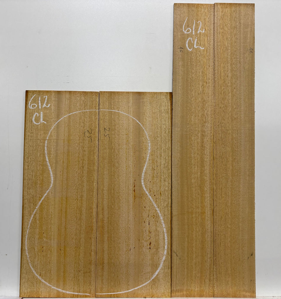 Golden Mango Classical Guitar Back and Side Set #612