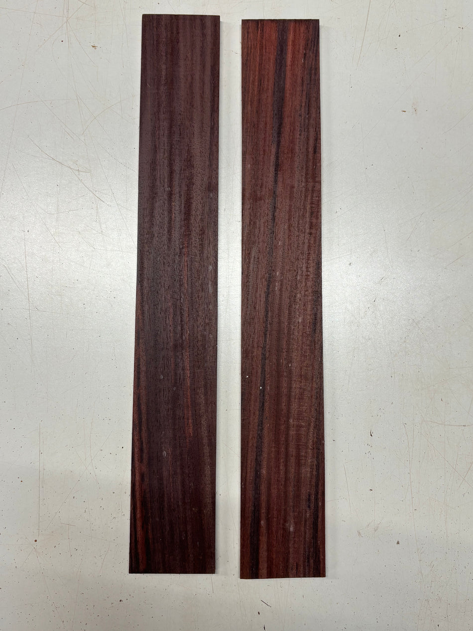 2 Pack, Royal Indian Rosewood Fingerboard Blanks  21"x3"x3/8"#8443 - Exotic Wood Zone