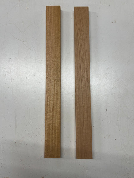 2 Pack, 2 Species Spanish Cedar + Mahogany Thin Stock Lumber  20"x1-7/8"x1"#8444 - Exotic Wood Zone