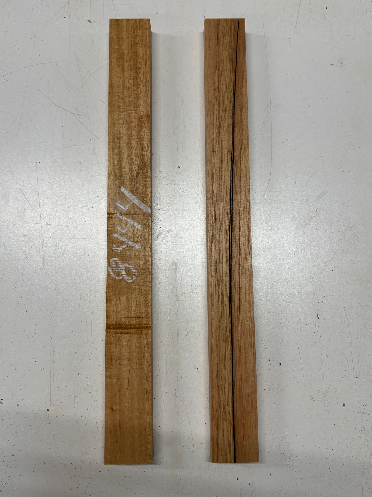 2 Pack, 2 Species Spanish Cedar + Mahogany Thin Stock Lumber  20"x1-7/8"x1"#8444 - Exotic Wood Zone