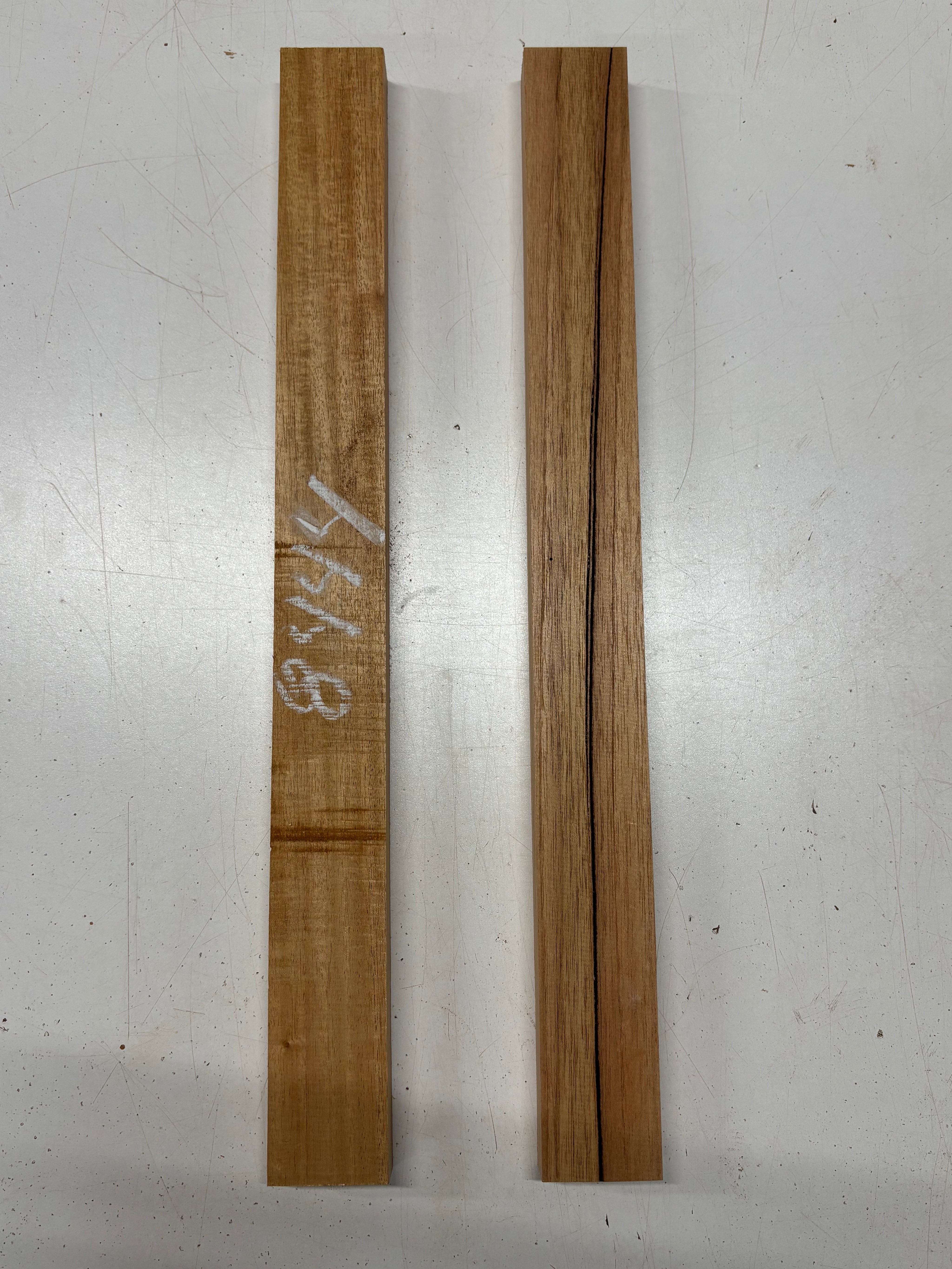 2 Pack, 2 Species Spanish Cedar + Mahogany Thin Stock Lumber  20"x1-7/8"x1"#8444 - Exotic Wood Zone