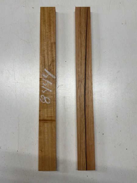 2 Pack, 2 Species Spanish Cedar + Mahogany Thin Stock Lumber  20"x1-7/8"x1"#8444 - Exotic Wood Zone