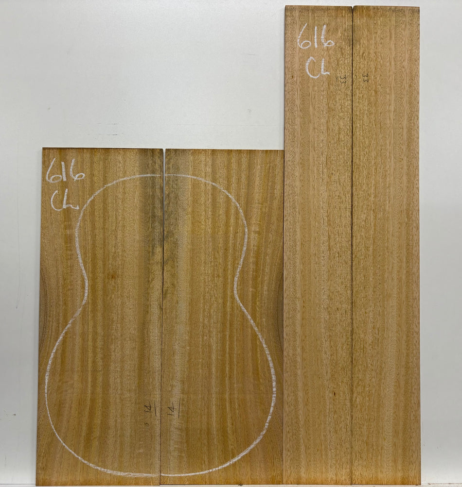 Golden Mango Classical Guitar Back and Side Set #616
