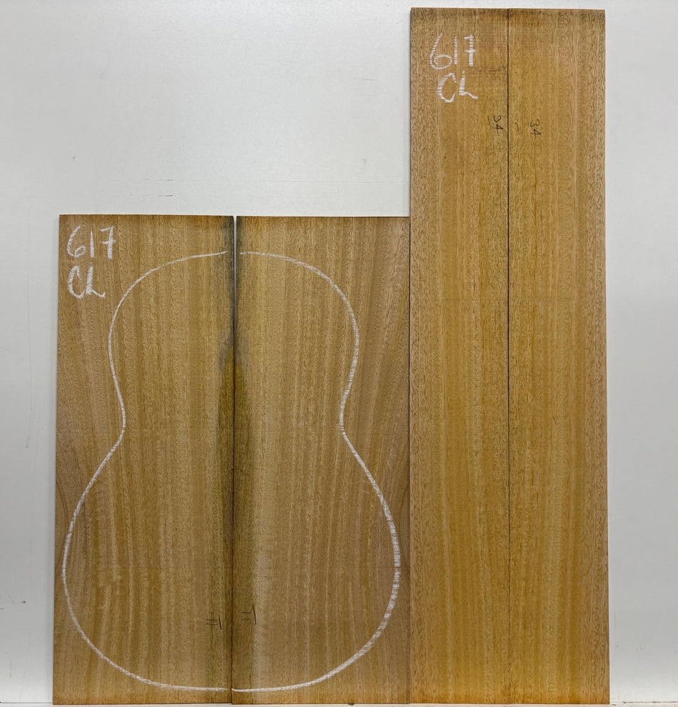 Golden Mango Classical Guitar Back and Side Set #617