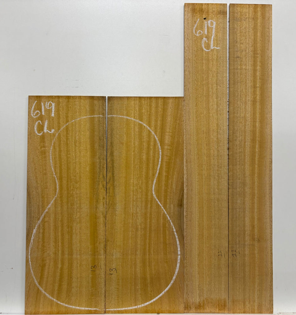 Golden Mango Classical Guitar Back and Side Set #619