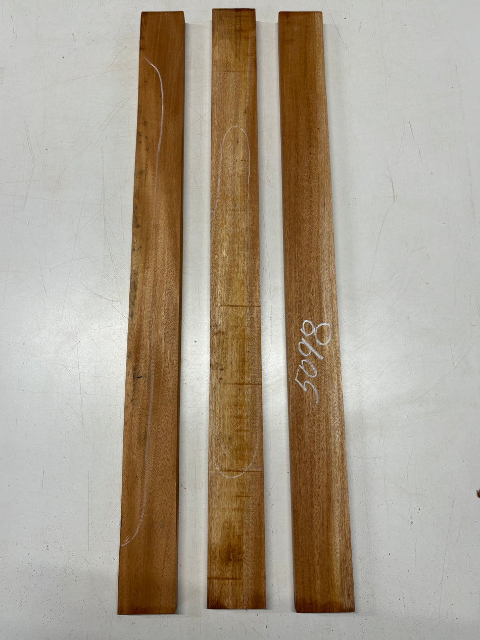 3 Pack, Indian Mahogany Guitar Neck Blanks 36"x 2-7/8"x 1"#5098