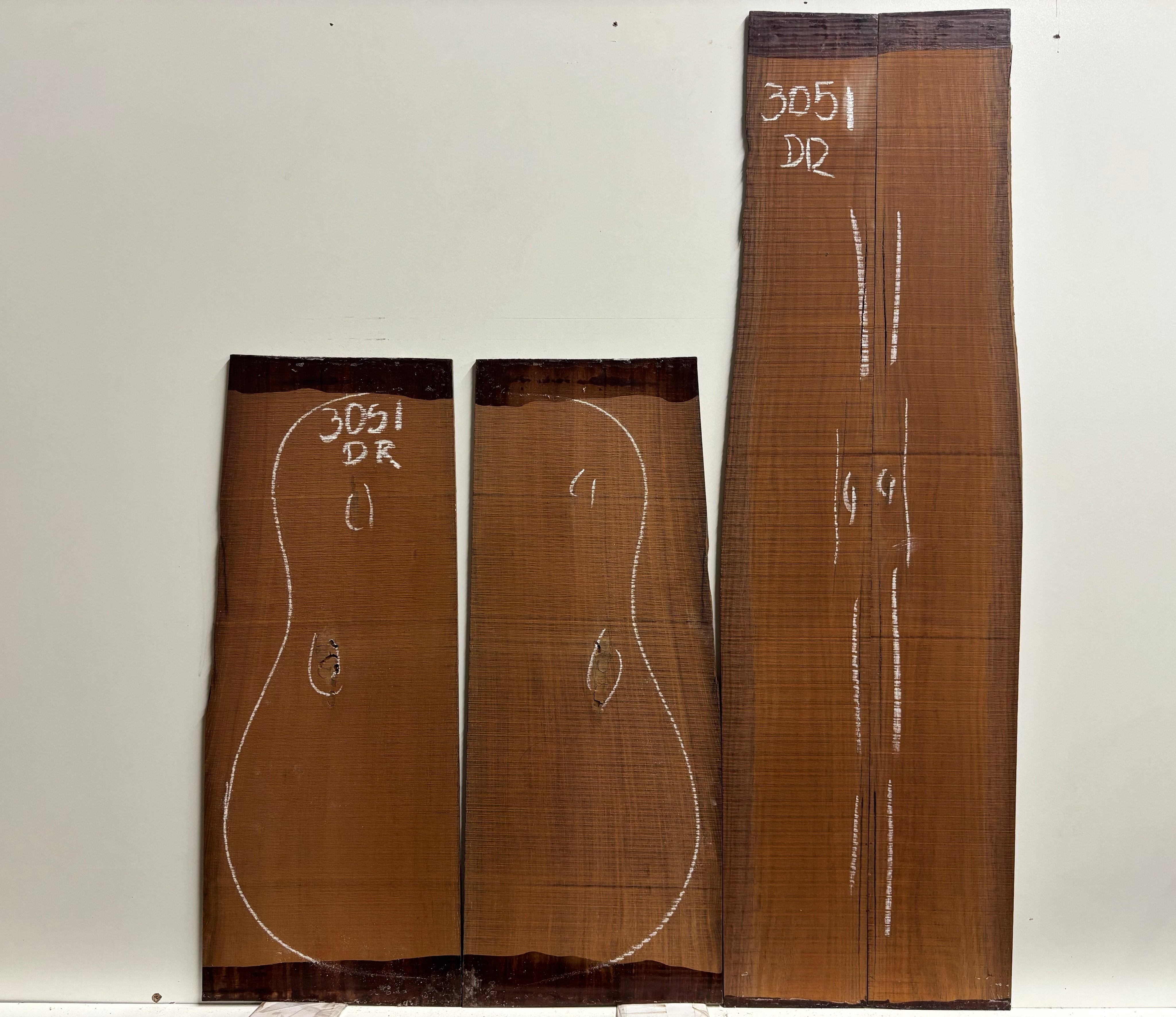 Amazon Rosewood Dreadnought Guitar Back and Side Seconds Set #3051 Exotic Wood Zone 