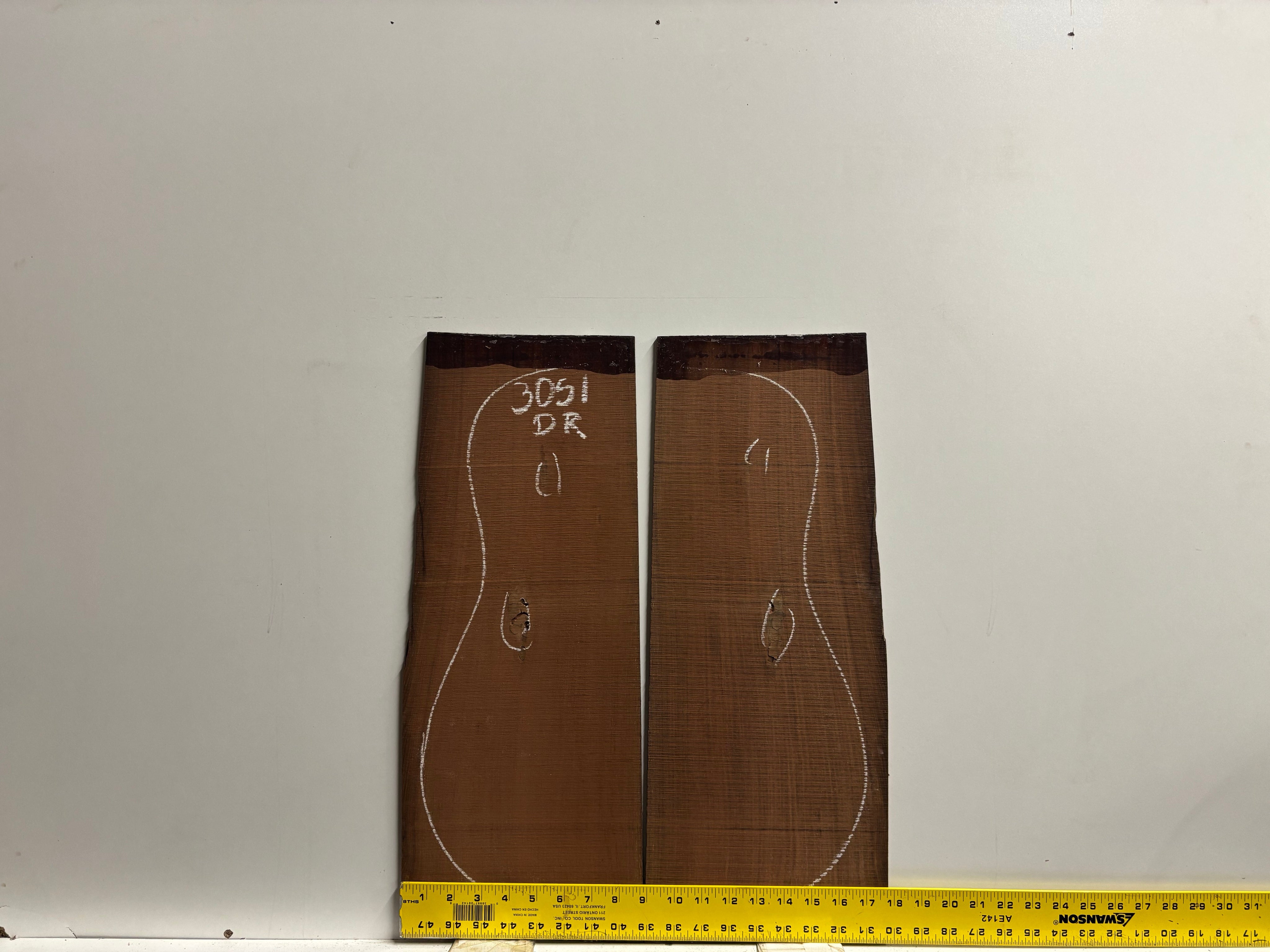 Amazon Rosewood Dreadnought Guitar Back and Side Seconds Set #3051 Exotic Wood Zone 