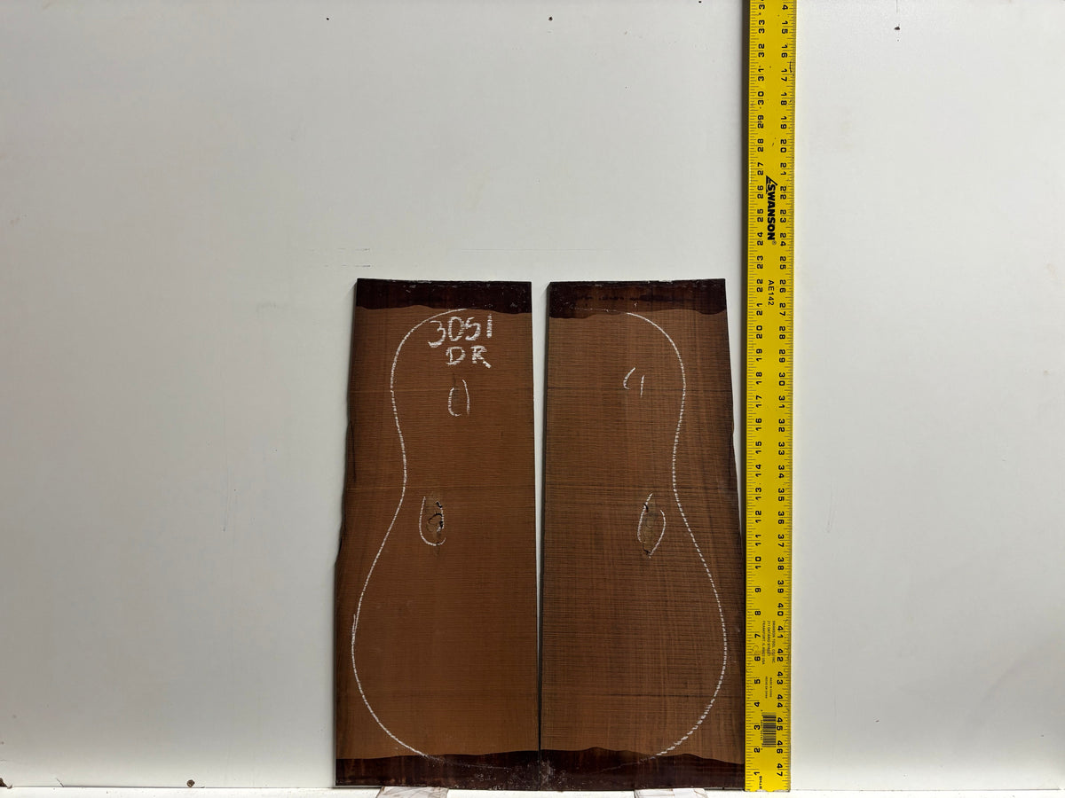 Amazon Rosewood Dreadnought Guitar Back and Side Seconds Set #3051 Exotic Wood Zone 