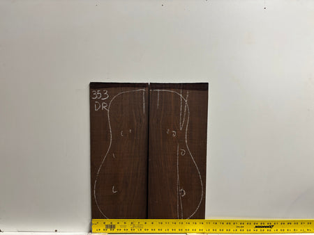 Amazon Rosewood Dreadnought Guitar Back and Side Seconds Set #353 Exotic Wood Zone 