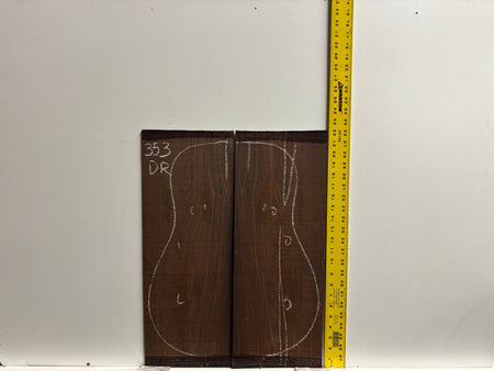 Amazon Rosewood Dreadnought Guitar Back and Side Seconds Set #353 Exotic Wood Zone 