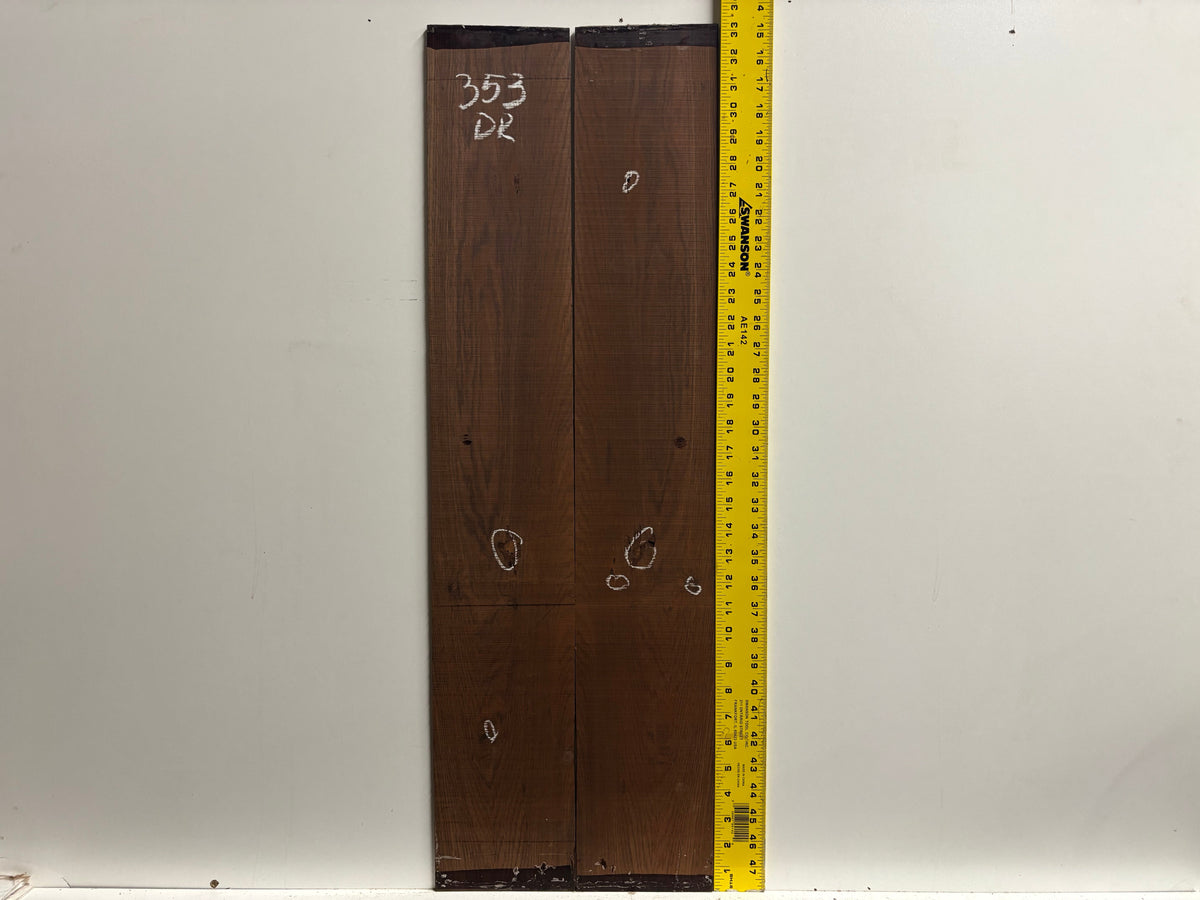 Amazon Rosewood Dreadnought Guitar Back and Side Seconds Set #353 Exotic Wood Zone 