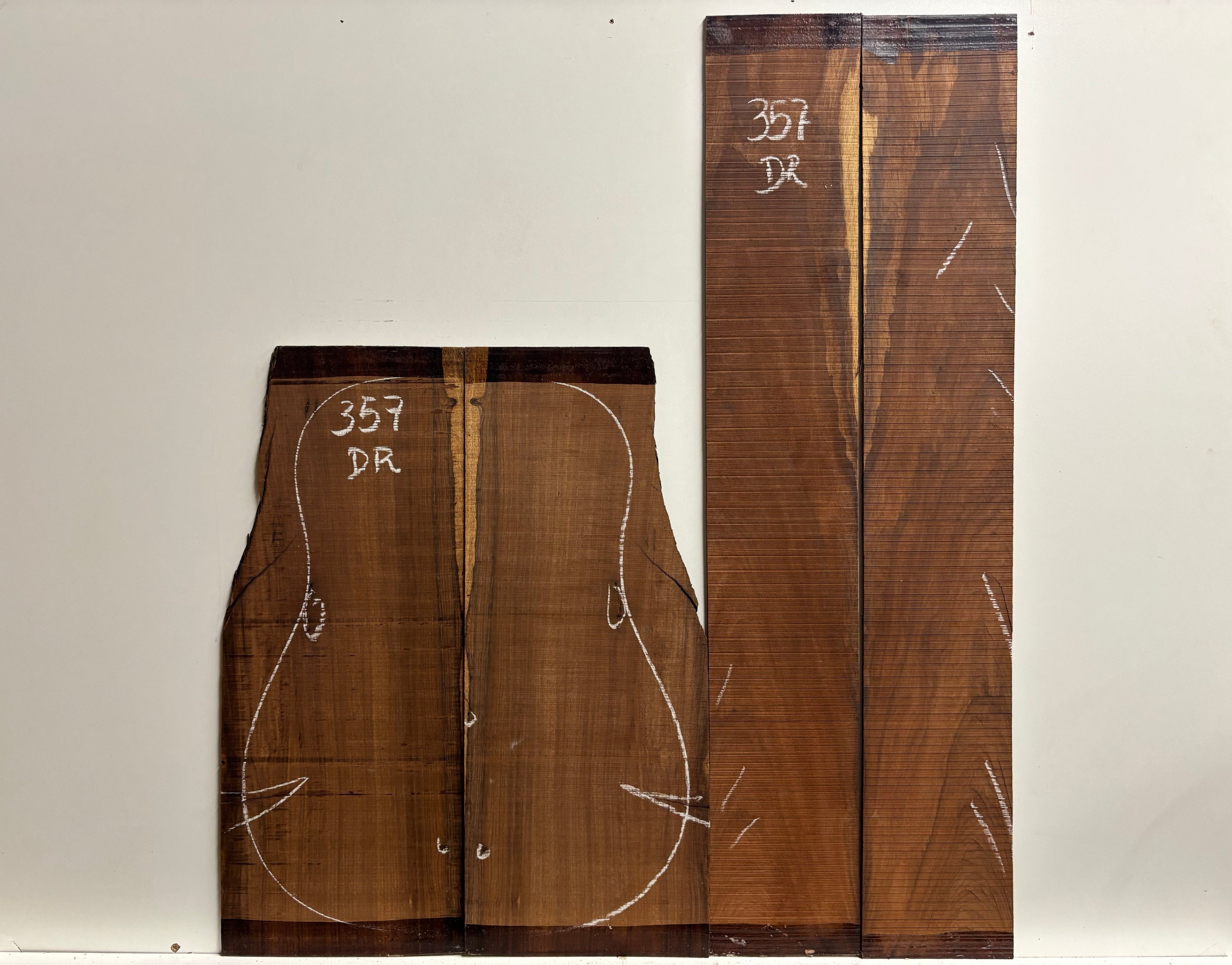 Amazon Rosewood Dreadnought Guitar Back and Side Seconds Set #357 Exotic Wood Zone 