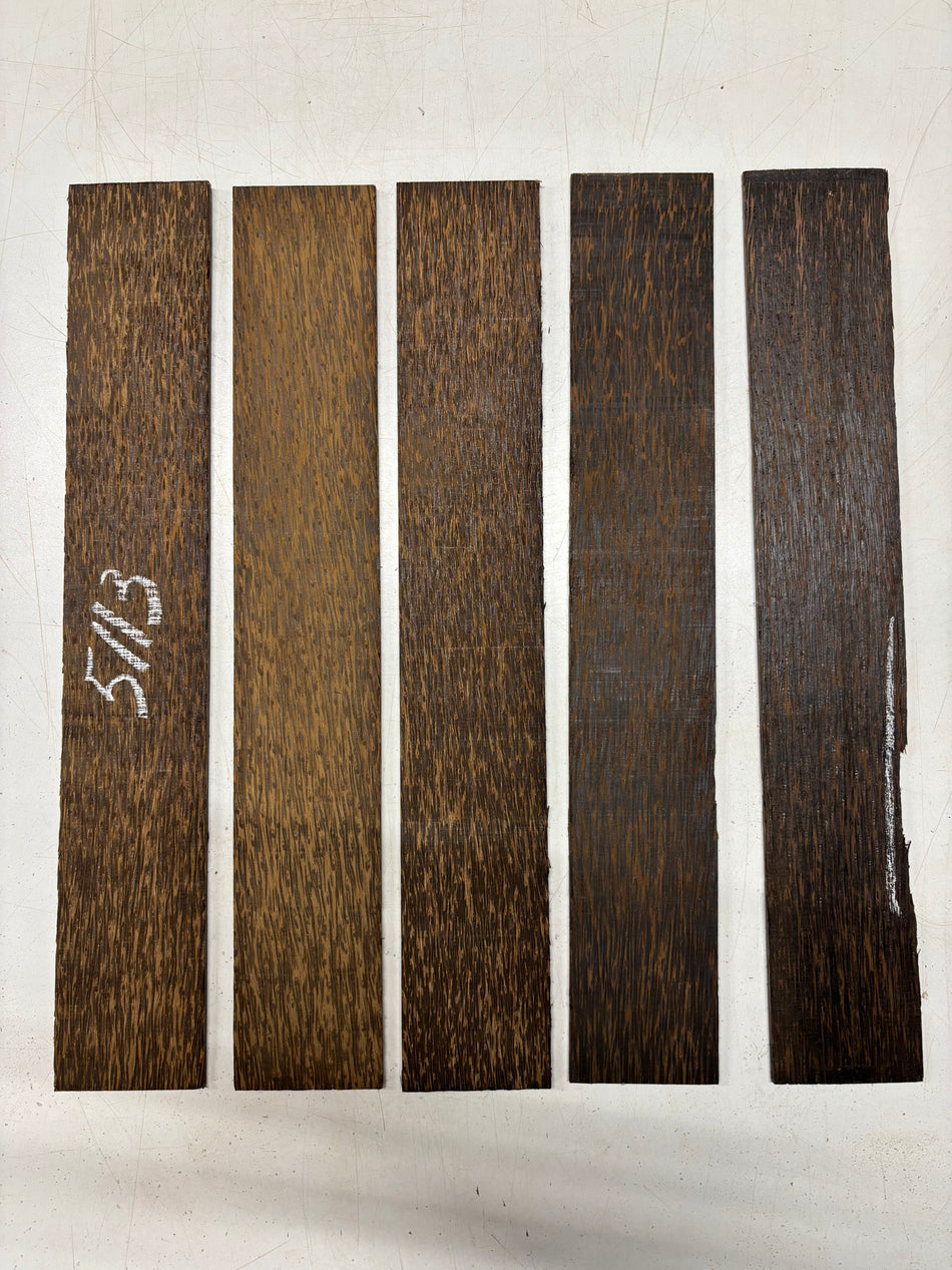 5 Pack, Black Palm Thin Stock Lumber 18"x3"x3/16"#5113