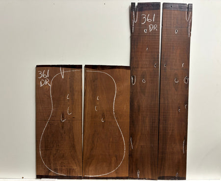 Amazon Rosewood Dreadnought Guitar Back and Side Seconds Set #361 Exotic Wood Zone 