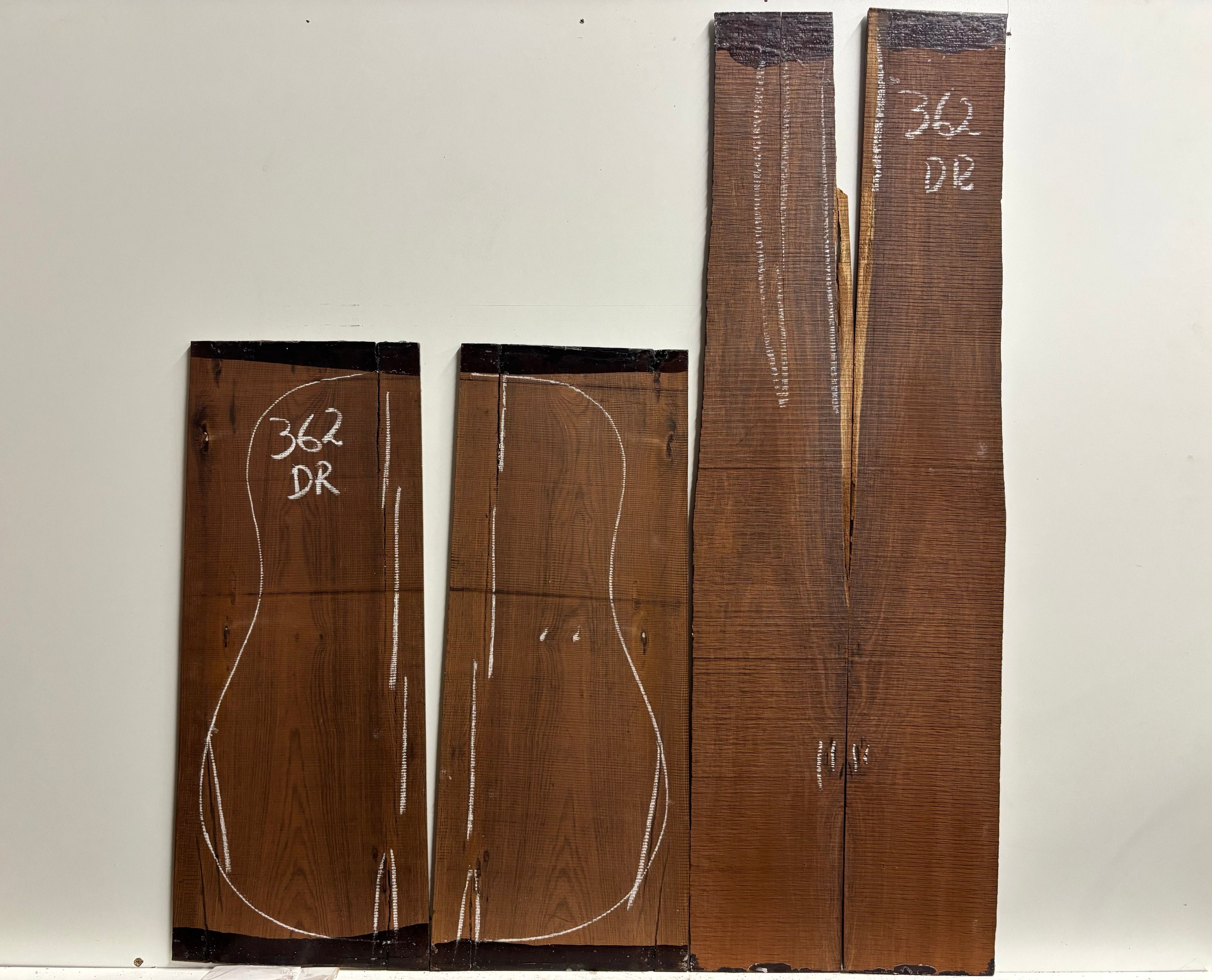 Amazon Rosewood Dreadnought Guitar Back and Side Seconds Set #362 Exotic Wood Zone 