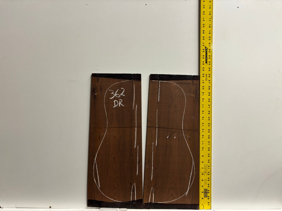 Amazon Rosewood Dreadnought Guitar Back and Side Seconds Set #362 Exotic Wood Zone 