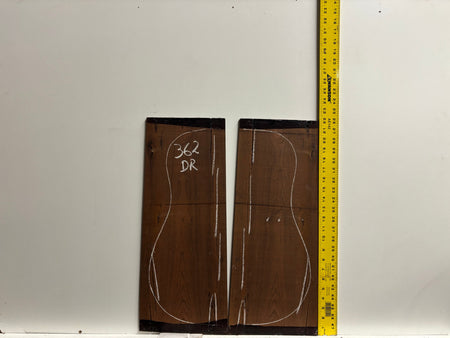 Amazon Rosewood Dreadnought Guitar Back and Side Seconds Set #362 Exotic Wood Zone 