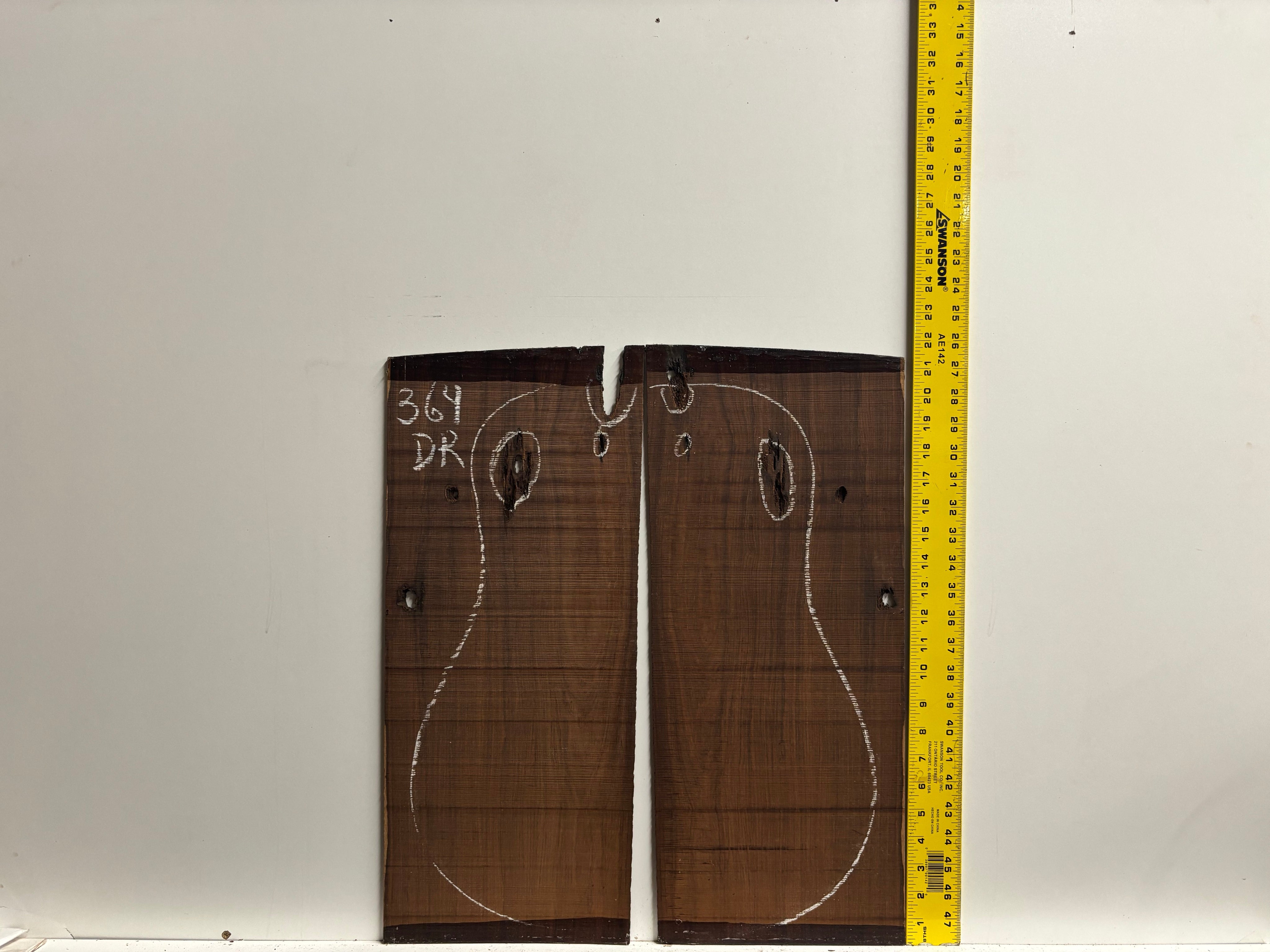 Amazon Rosewood Dreadnought Guitar Back and Side Seconds Set #364 Exotic Wood Zone 