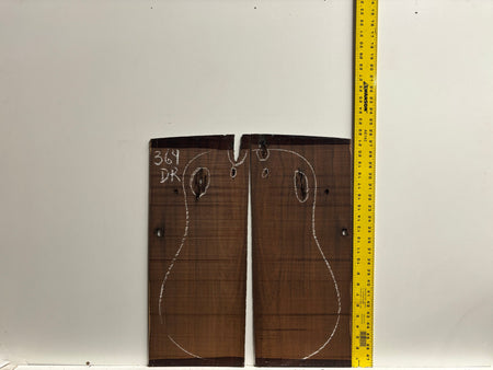 Amazon Rosewood Dreadnought Guitar Back and Side Seconds Set #364 Exotic Wood Zone 