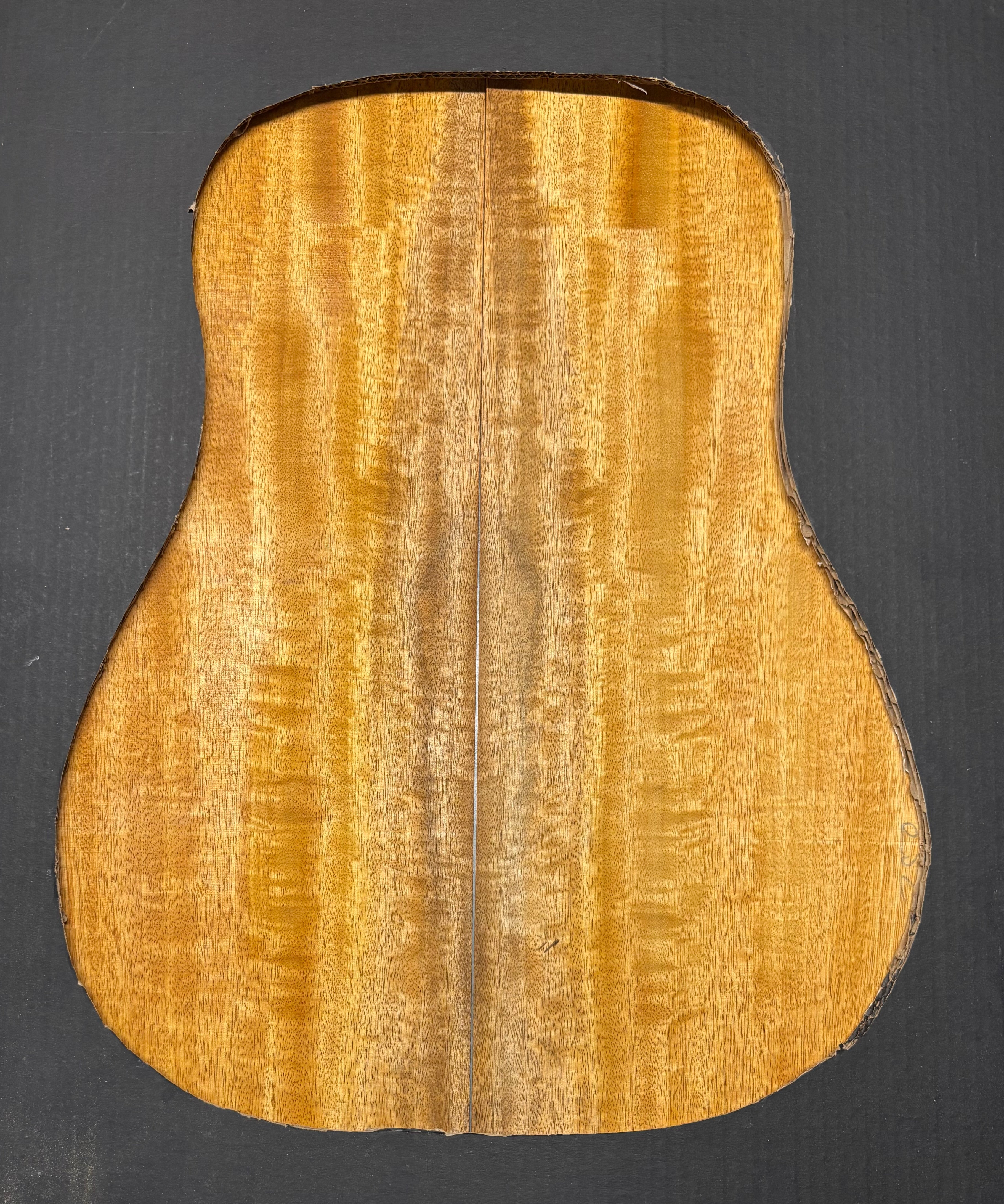 Golden Flame Mango Dreadnought Guitar Back and Side Set #715 - Exotic Wood Zone