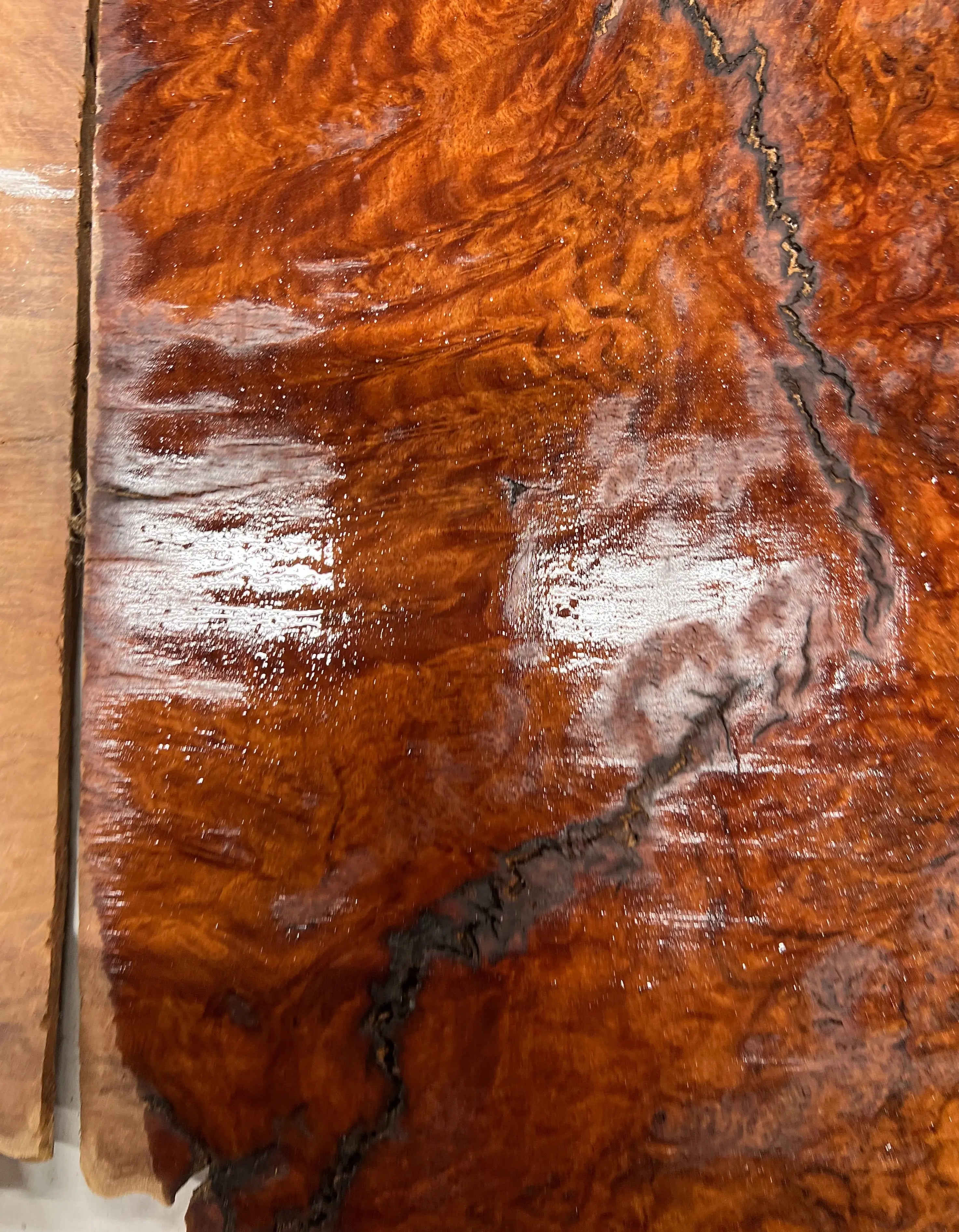 Red Gum Burl Bookmatched Guitar Drop Tops | 21" x 14" x 1/4" - #22 - Exotic Wood Zone - Buy online Across USA 