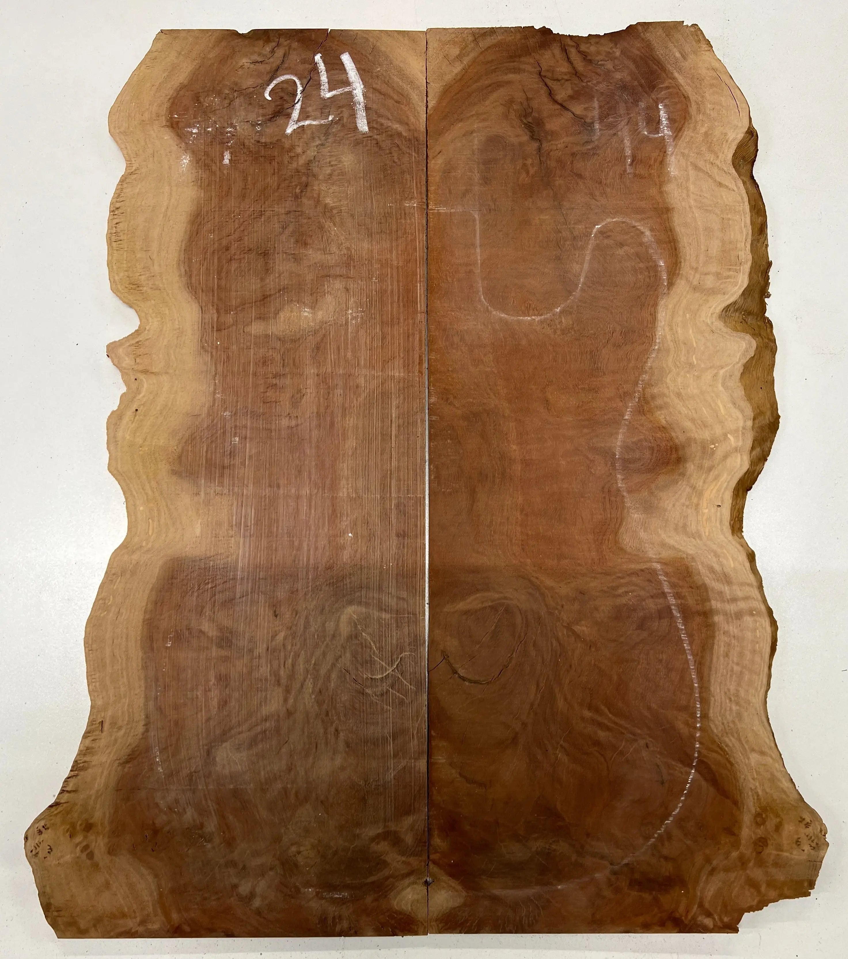 Red Gum Burl Bookmatched Guitar Drop Tops | 21" x 14" x 1/4" - #24 - Exotic Wood Zone - Buy online Across USA 