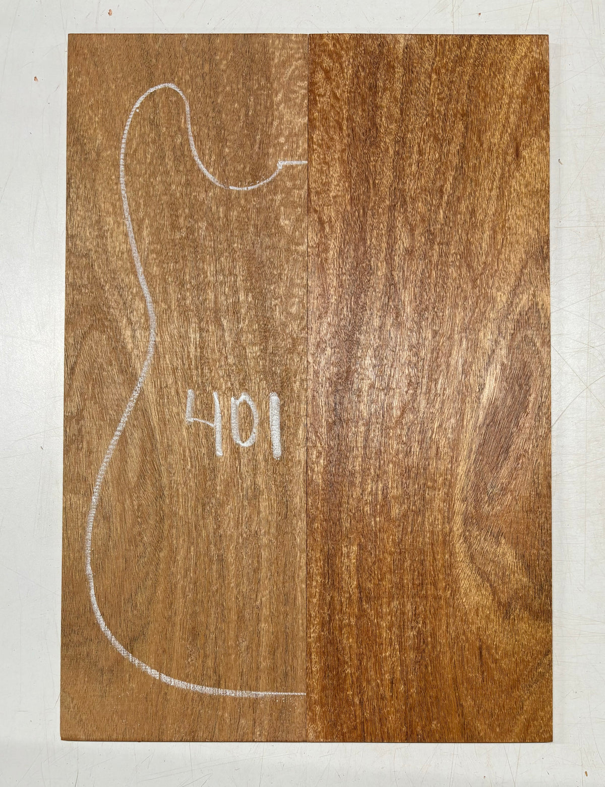 Rare Peacock Flame Mahogany Guitar Drop Top 21" x 7-1/4" x 3/8" #401 - Exotic Wood Zone