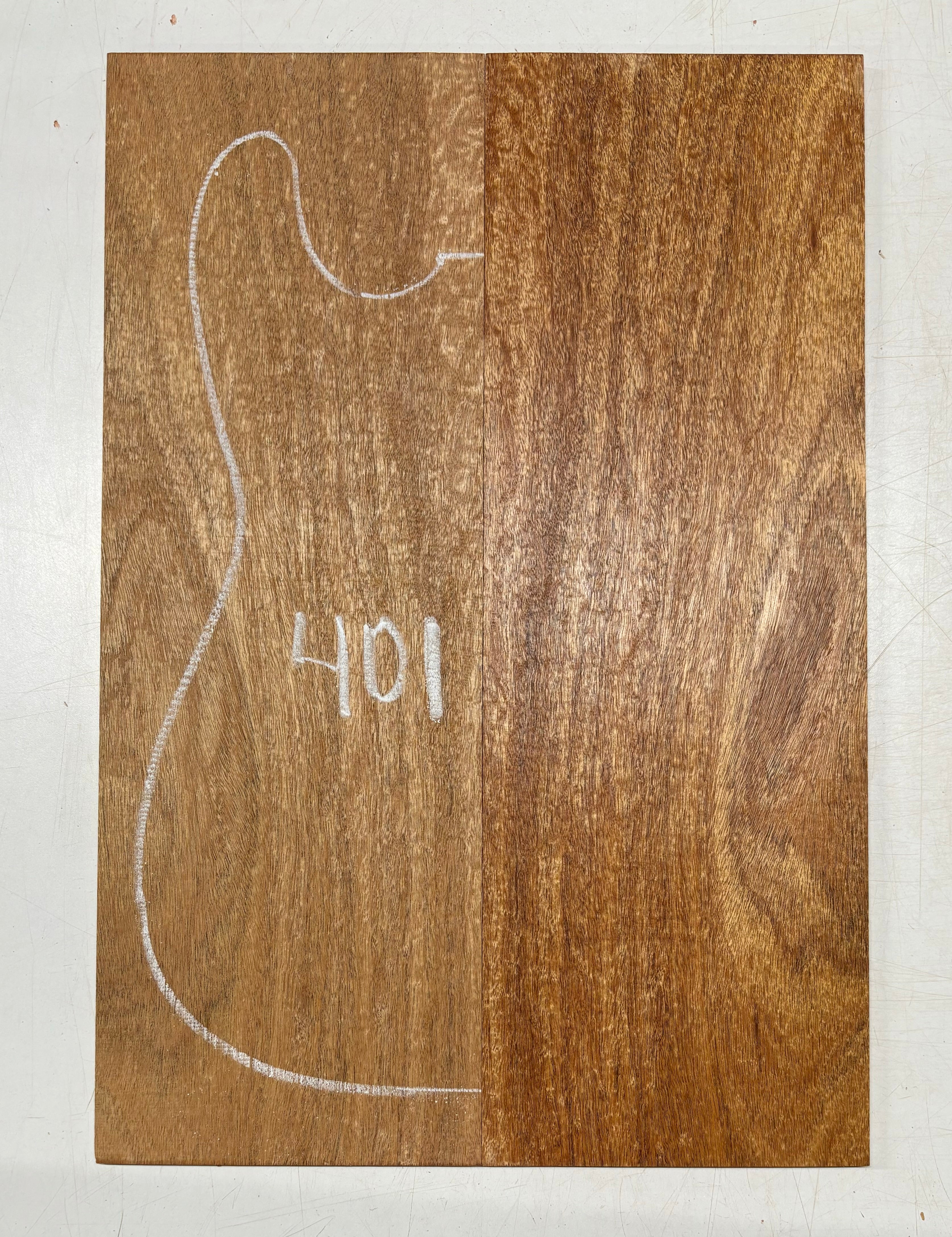 Rare Peacock Flame Mahogany Guitar Drop Top 21" x 7-1/4" x 3/8" #401 - Exotic Wood Zone