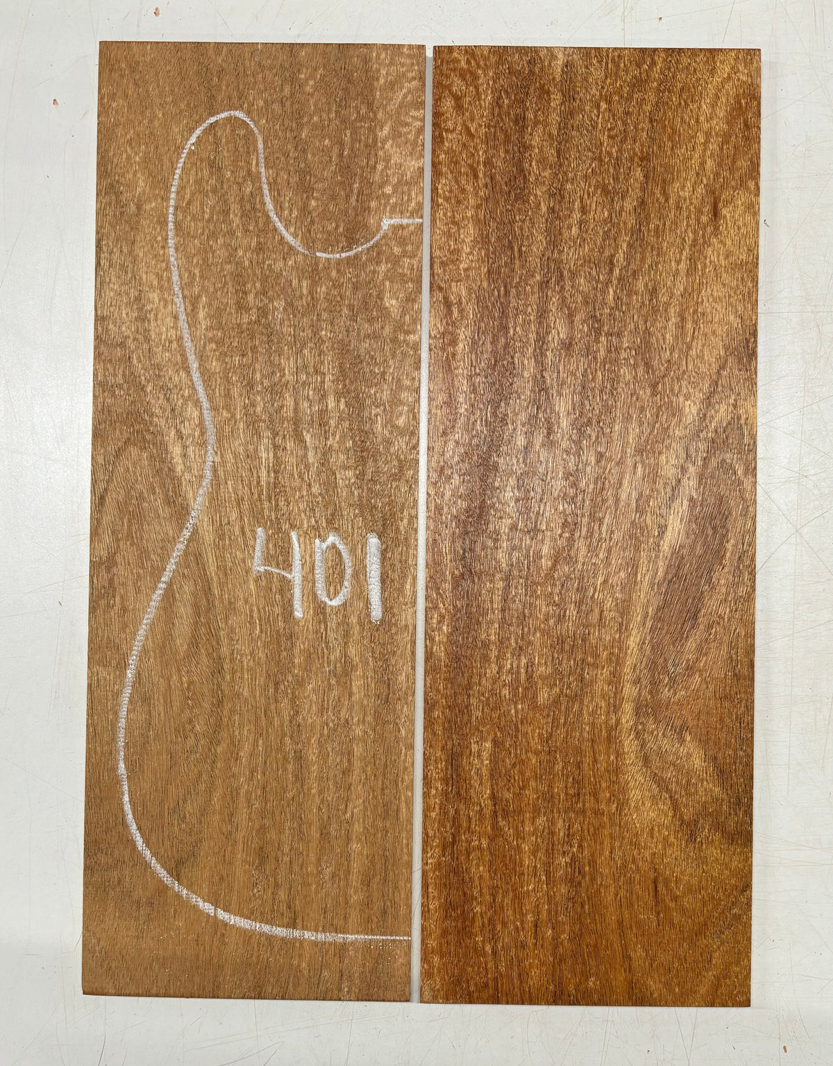 Rare Peacock Flame Mahogany Guitar Drop Top 21" x 7-1/4" x 3/8" #401 - Exotic Wood Zone