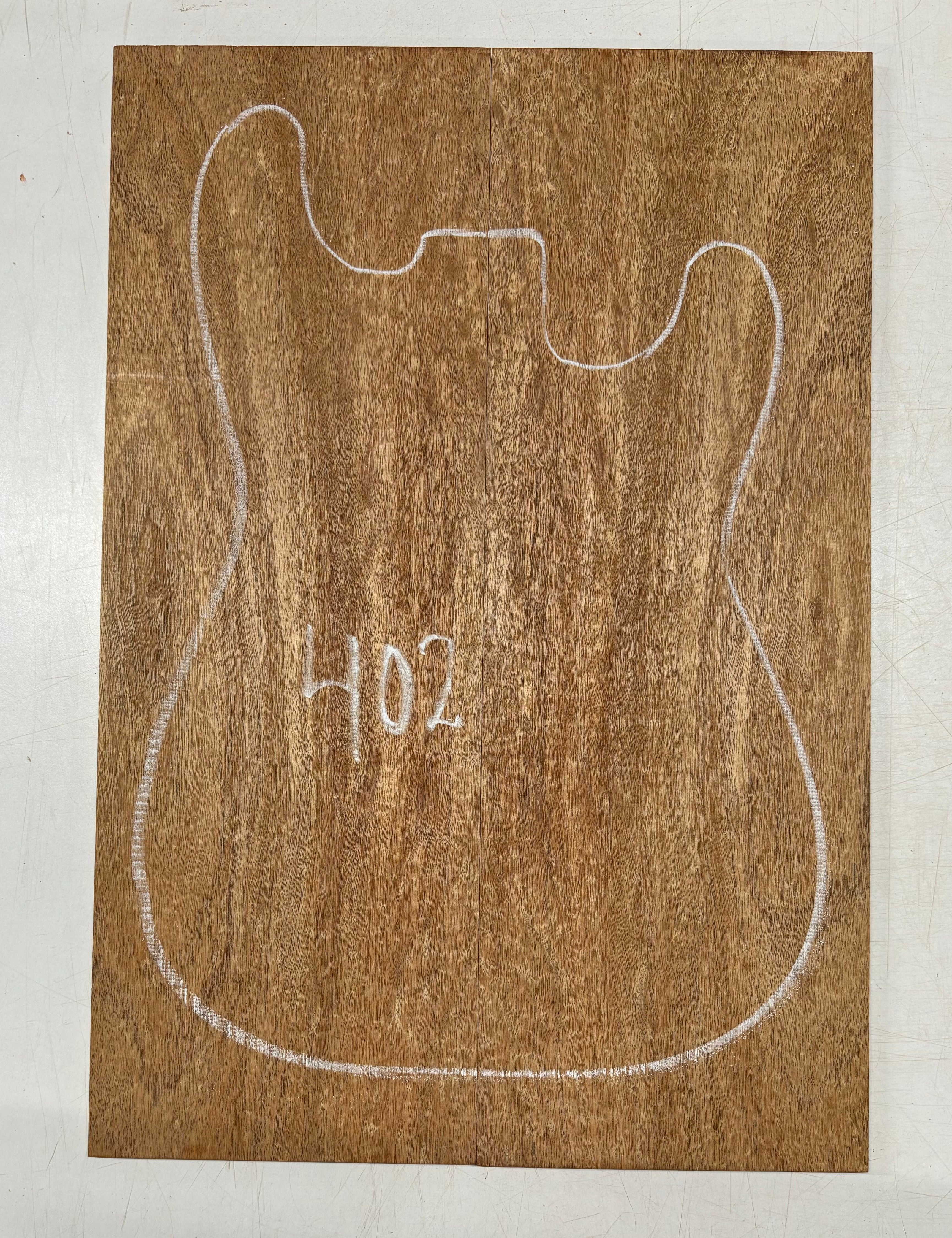 Rare Peacock Flame Mahogany Guitar Drop Top 21" x 7-1/4" x 3/8" #402 Exotic Wood Zone 