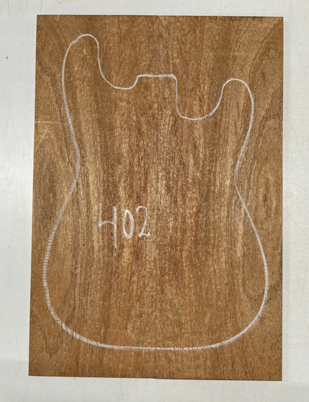 Rare Peacock Flame Mahogany Guitar Drop Top 21" x 7-1/4" x 3/8" #402 Exotic Wood Zone 