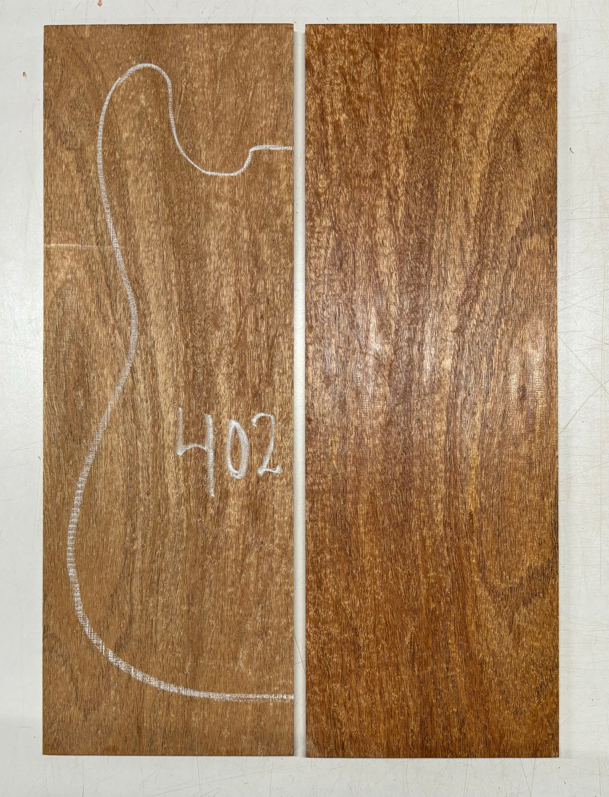 Rare Peacock Flame Mahogany Guitar Drop Top 21" x 7-1/4" x 3/8" #402 Exotic Wood Zone 