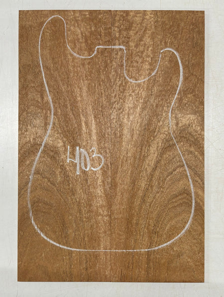 Rare Peacock Flame Mahogany Guitar Drop Top 21" x 7-1/4" x 3/8" #403 Exotic Wood Zone 