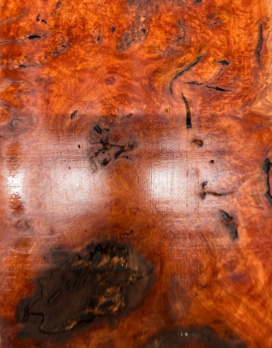 Red Gum Burl Bookmatched Guitar Drop Tops | 21" x 14" x 3/8" - #28 - Exotic Wood Zone - Buy online Across USA 