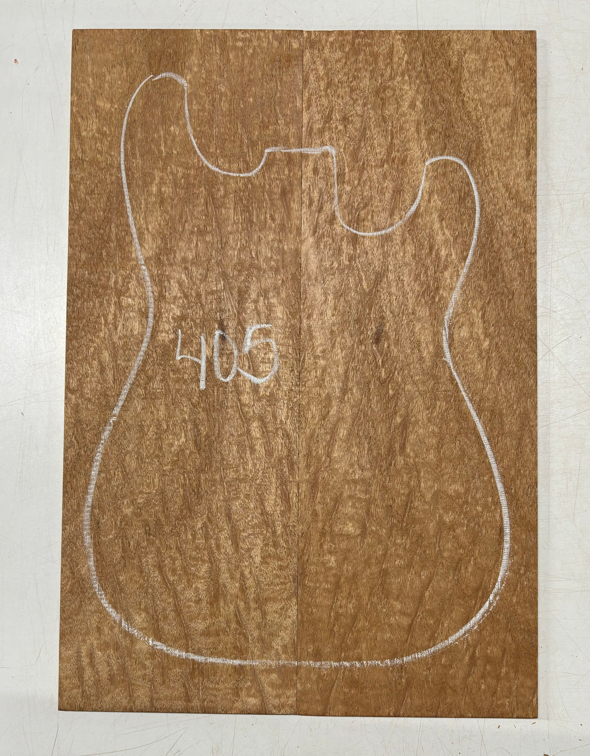 Rare Peacock Flame Mahogany Guitar Drop Top 21" x 7-1/4" x 3/8" #405 Exotic Wood Zone 