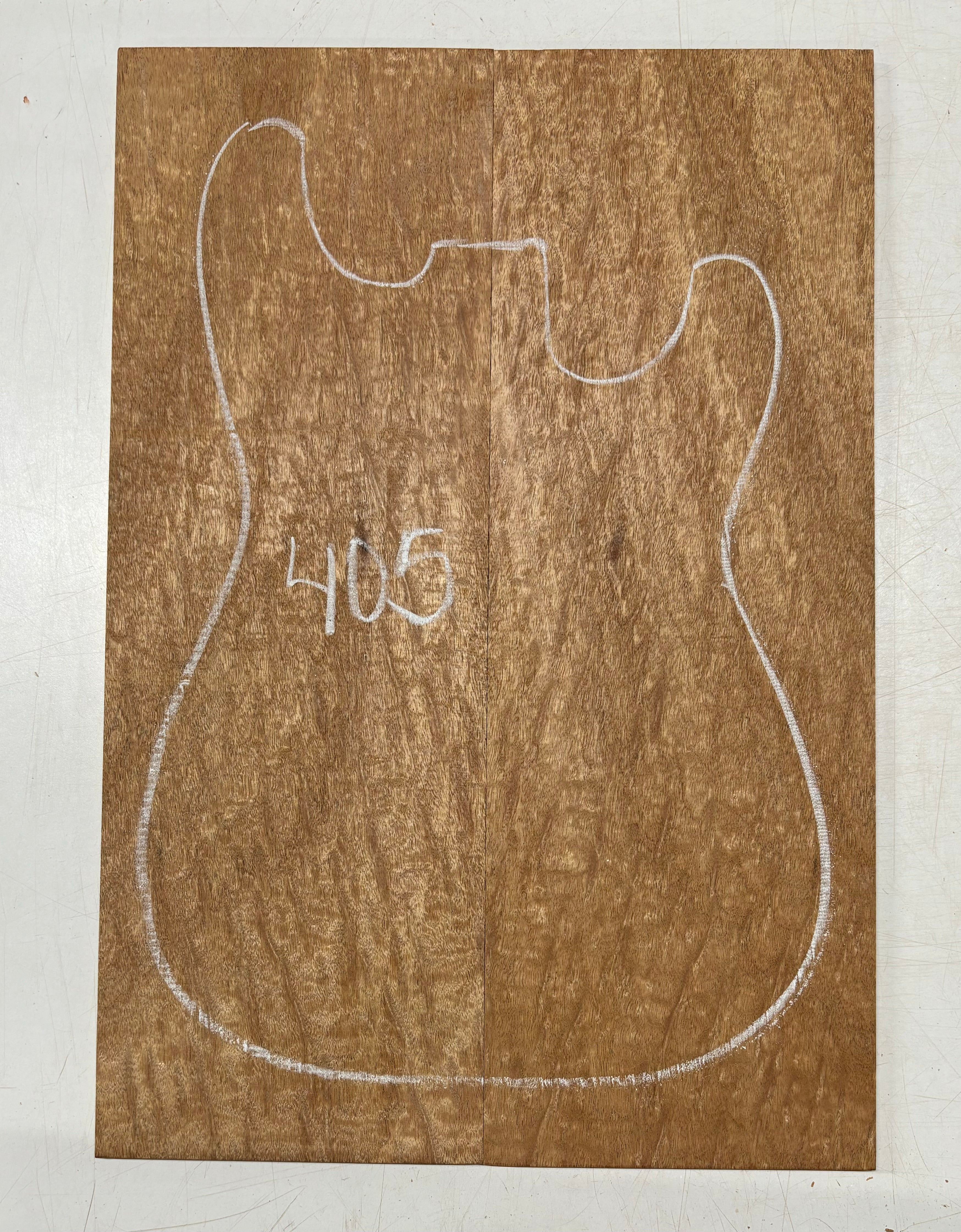 Rare Peacock Flame Mahogany Guitar Drop Top 21" x 7-1/4" x 3/8" #405 Exotic Wood Zone 
