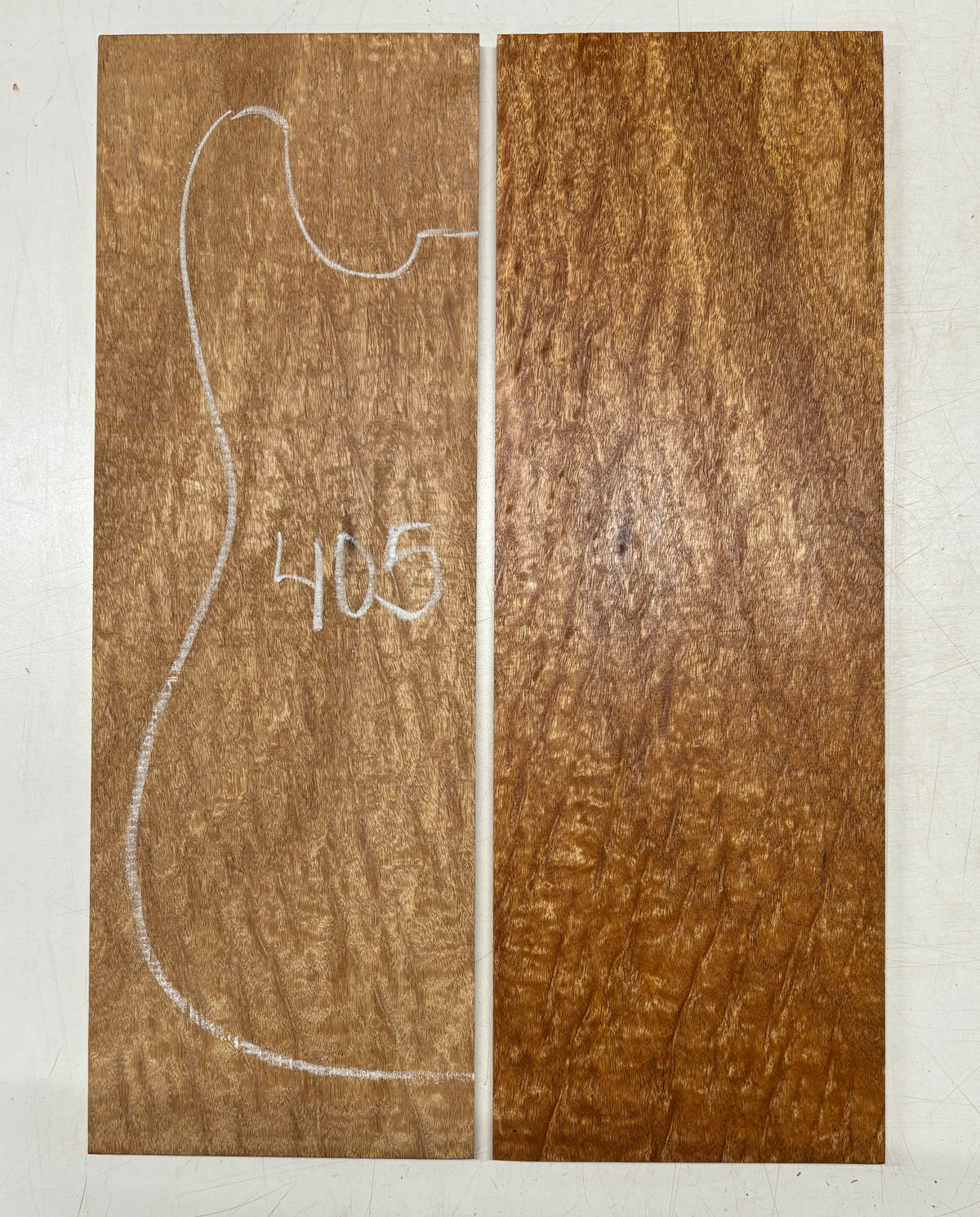 Rare Peacock Flame Mahogany Guitar Drop Top 21" x 7-1/4" x 3/8" #405 Exotic Wood Zone 