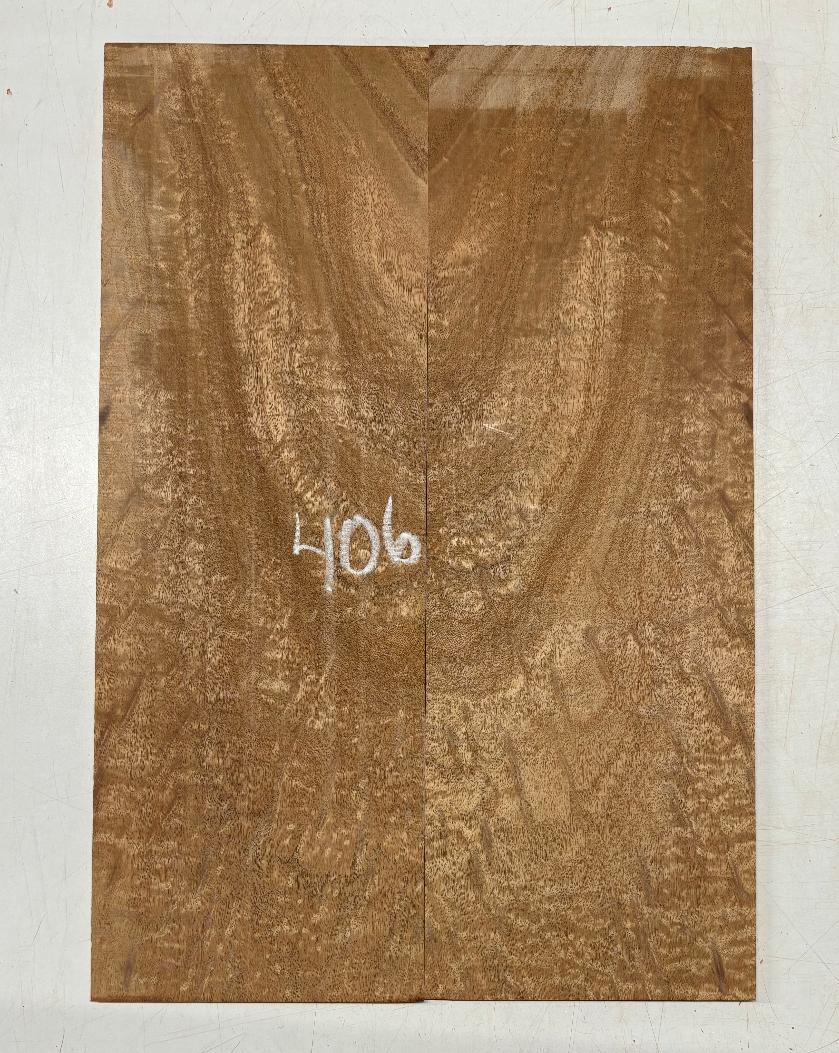 Rare Peacock Flame Mahogany Guitar Drop Top 21" x 7-1/4" x 3/8" #406 Exotic Wood Zone 