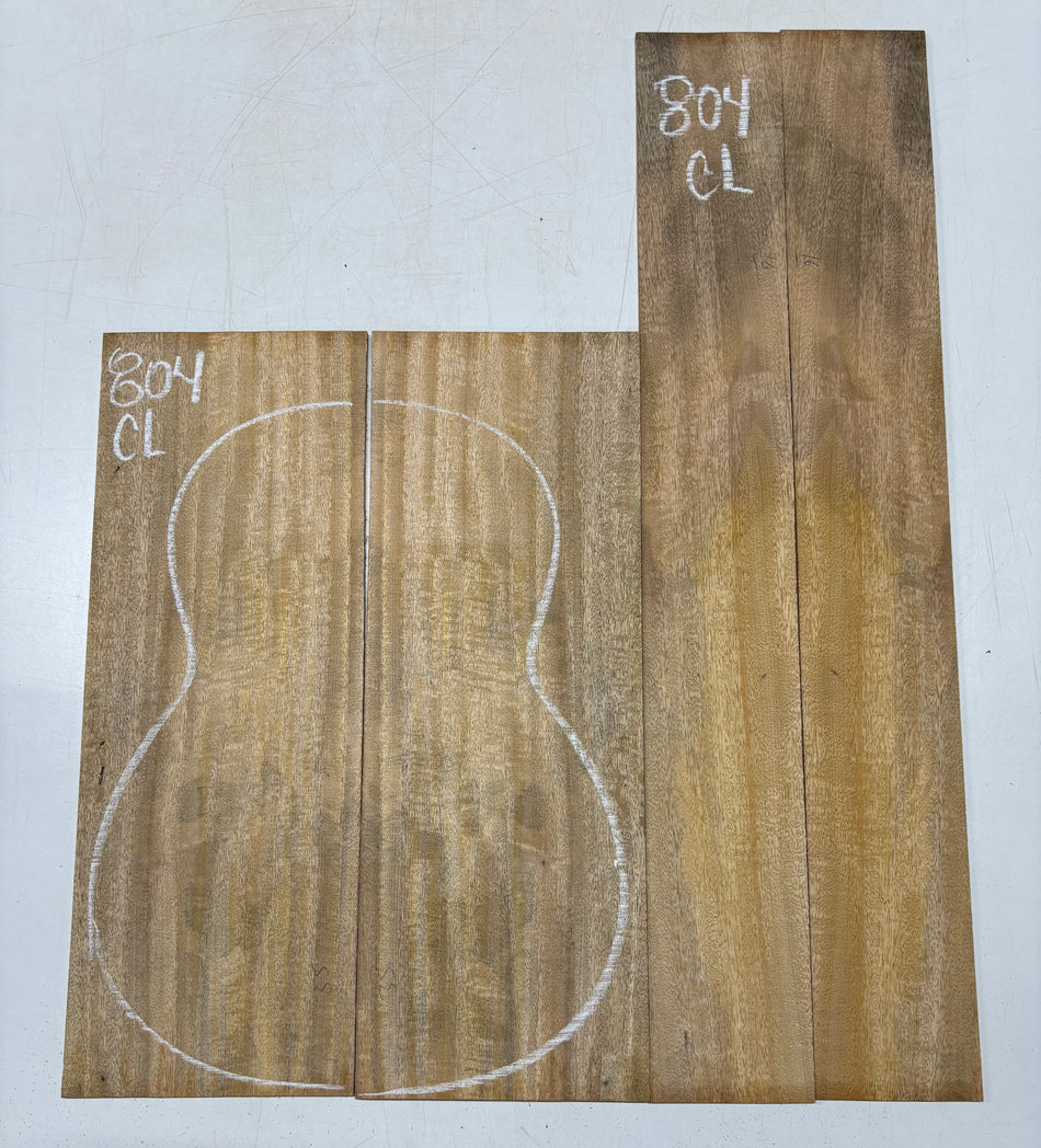 Golden Flame Mango Classical Guitar Back and Side Set #804